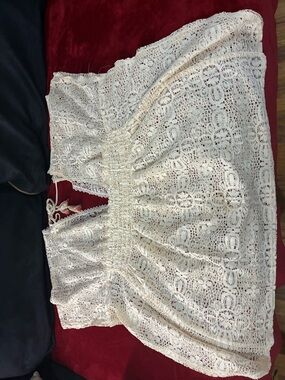 Ivory Crochet Lace Sundress Top